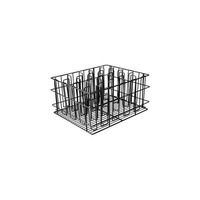 20 Compartment Glass Basket Black PVC Coated  430x355x215mm - 30920