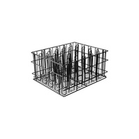 30 Compartment Glass Basket Black PVC Coated  430x355x215mm - 30930