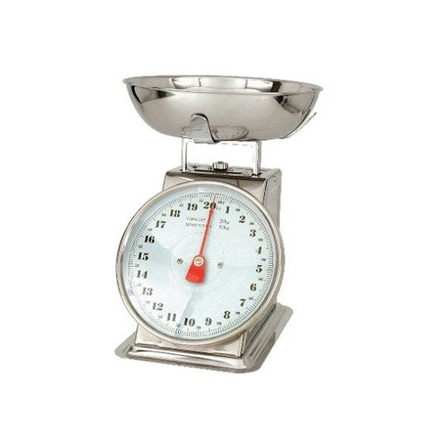 Kitchen Scale - With Ingredient Bowl 20Kg Grey Enamel Body - 31065_TN