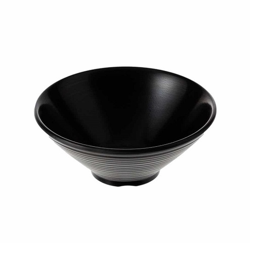 Coucou Melamine Bowl V Shape 7 Inch - Matte Black - 31BW17BK