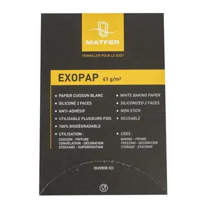Matfer Bourgeat Exopap Baking Paper 600x400mm (500 Sheets) - 320201