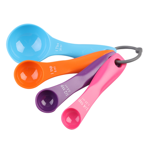 Appetito Measure Spoons Multi Colour - Set of 4 - 3280-0