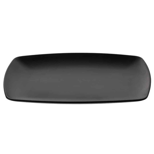 Coucou Melamine Plate 31.4x21.3x2.1cm - Matte Black - 32PL31BK