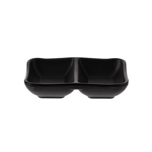 Coucou Melamine Sauce Dish 13x8.3x3cm - Matte Black - 32SD12BK