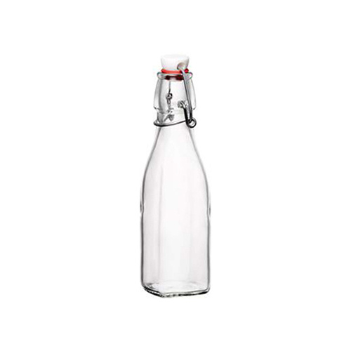 Bormioli Rocco Swing Bottle 0.25Lt White Top (Box of 28) - 330-098
