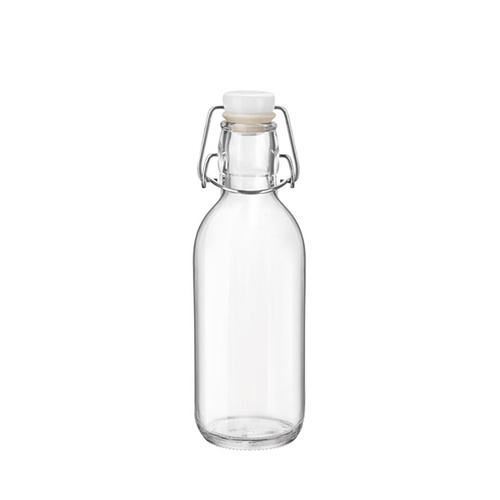 Bormioli Rocco Emilia Bottle 0.5Lt White Top (Box of 12) - 330-103