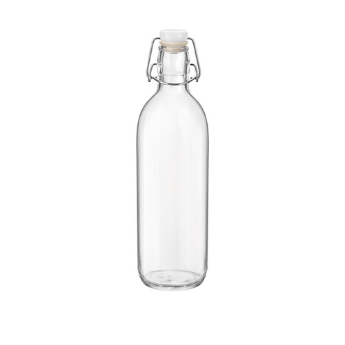 Bormioli Rocco Emilia Bottle 1.0Lt White Top (Box of 6) - 330-104