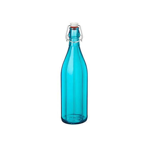 Bormioli Rocco Oxford Bottle 1.0Lt with Top Sky Blue - 330-152