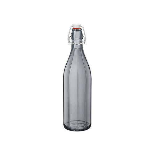Bormioli Rocco Oxford Bottle 1.0Lt with Top Grey - 330-155