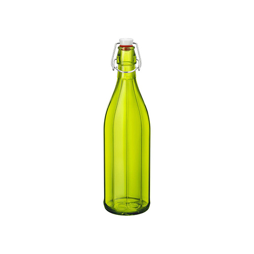 Bormioli Rocco Oxford Bottle 1.0Lt with Top Green (Box of 6) - 330-159