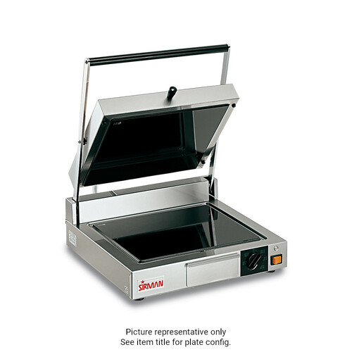 Sirman Cort VT R-R Ceran® Ceran® Ceramic Glass Panini Grill (Ribbed Top / Ribbed Bottom) - 34A2304002SI