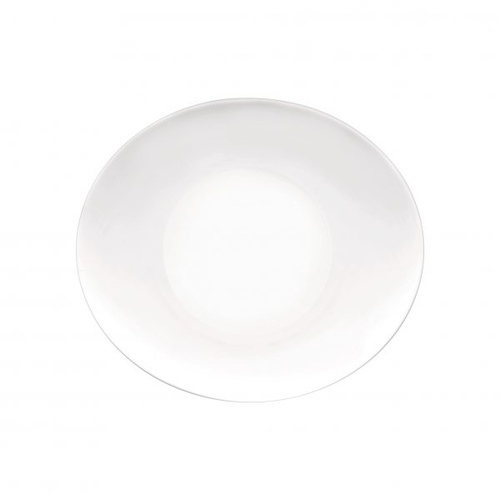 Bormioli Rocco Prometeo Oval Platter 270x240mm - Coupe White (Box of 6) - 350-034