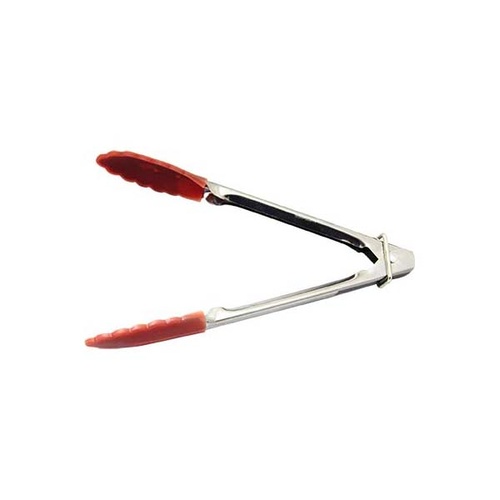 Chef Inox Tong - Utility 180mm Silicone Head - Red - 36050-R