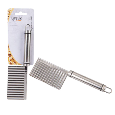 Appetito Stainless Steel Crinkle Vegetable Cutter - 3626-2