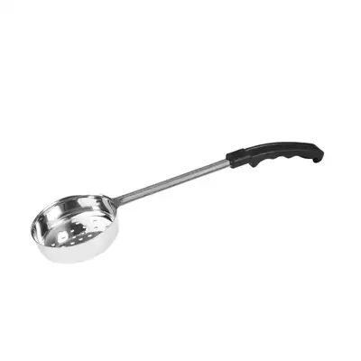 Spoodle / Portion Control - Perforated 180ml / 6oz - Stainless Steel, Black Handle  - 36976