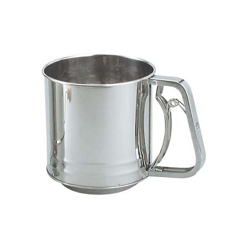 Chef Inox Flour Sifter - Stainless Steel 3 Cup Squeeze Handle - 39391