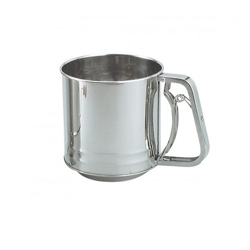 Chef Inox Flour Sifter - Stainless Steel 5 Cup Squeeze Handle - 39392