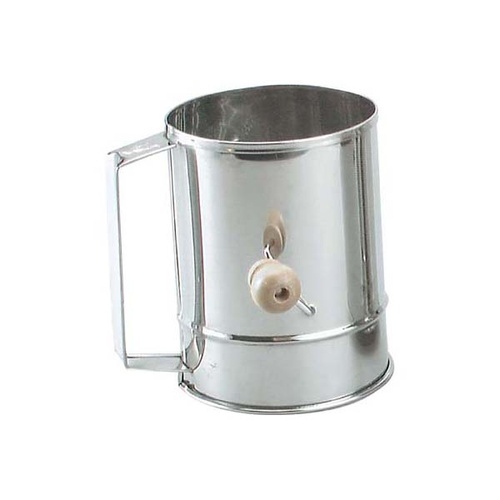 Chef Inox Flour Sifter - 18/10 5 Cup Crank Handle - 39395