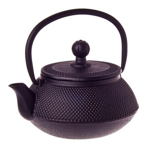 Teaology Cast Iron Teapot 500ml - Fine Hobnail Black - 4071BK