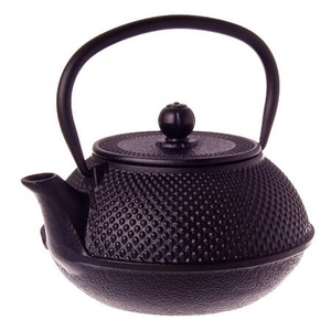 Teaology Cast Iron Teapot 800ml - Fine Hobnail Black - 4076BK