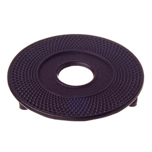 Teaology Cast Iron Trivet 13.5cm - Fine Hobnail Black - 4089BK