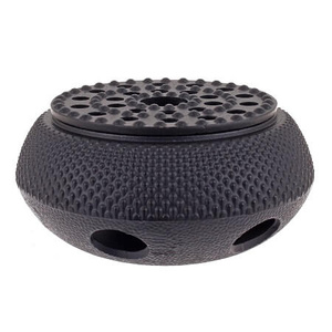 Teaology Cast Iron Tea Pot Warmer 13.5cm Fine Hobnail - Black - 4091BK