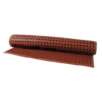 Kitchen Floor Mat Anti Skid With Nitrile Content 1550x930mm Terracotta Rubber  - 41200-TC