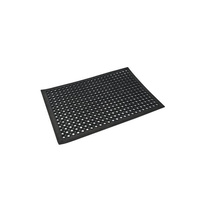Bar / Kitchen Floor Mat 600x900mm Black Rubber  - 41250-BK