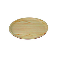 Birch Round Wood Tray 435mm (Box of 12) - 41343-B
