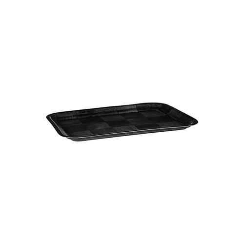 Black Woven Wood Rectangular Tray - 200x300mm (Box of 12) - 41520-BK