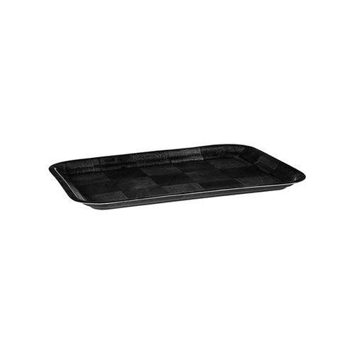 Black Woven Wood Rectangular Tray - 250x350mm (Box of 12) - 41525-BK