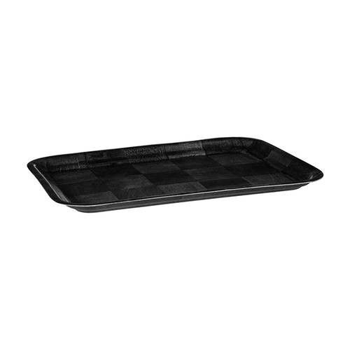 Black Woven Wood Rectangular Tray - 300x400mm (Box of 12) - 41530-BK