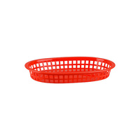 Bread Basket - Rectangular 270x180x40mm Red Polypropylene - 41805-R
