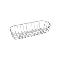 Rectangular Bread Basket 355x145x70mm Chrome Plated - 41822