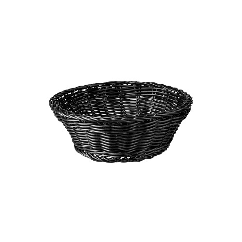 Round Display Basket 205mm x 70mm - Black - 41880-BK