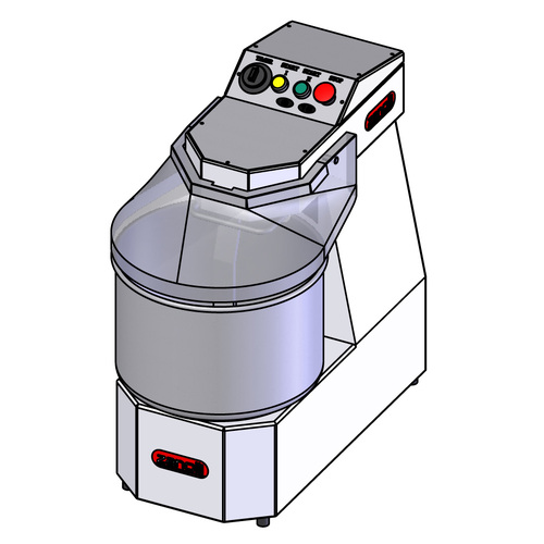 Zanolli Galassia 12 Var Finished Variable Speed Dough Mixer 16L/12kg - 41M1202