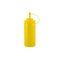 Squeeze Bottle - Wide Mouth With Cap 480ml Yellow  - 45116-Y