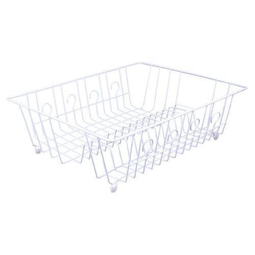 D.Line Plastic Wire Medium Dish Drainer 44x35x15cm - White - 4561