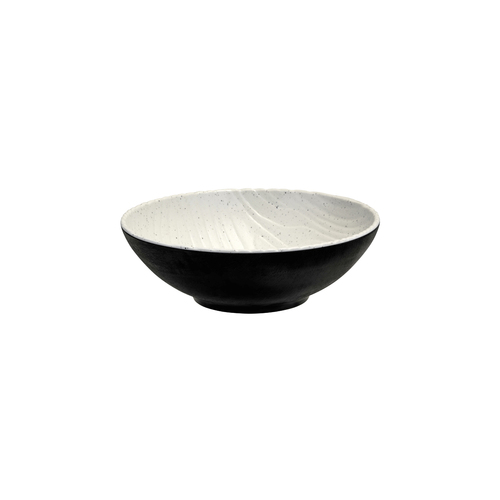 Cheforward Transform Bowl  254mm Ø - Stone Natural / Black (Box of 6) - 465825