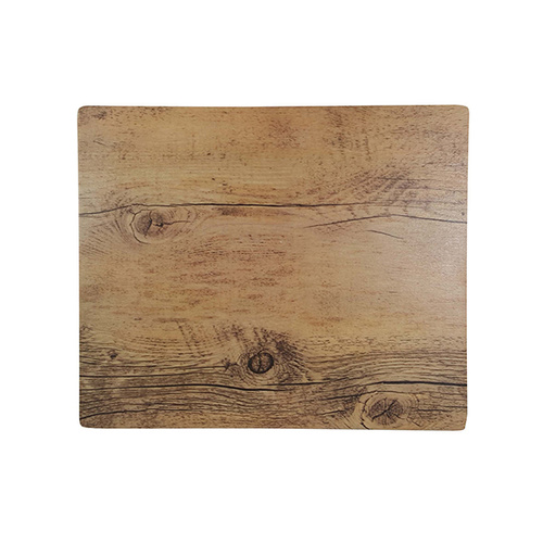 Chef Inox Rectangle Wood Effect Melamine Oak 310x255mm - 46715