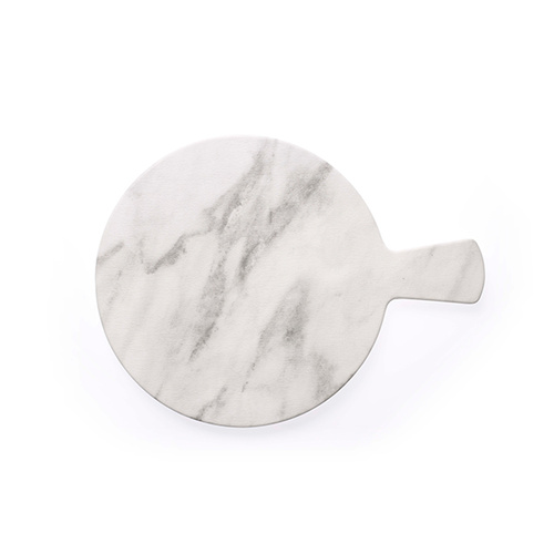 Chef Inox Round With Handle Marble Effect Melamine 372mm - 46812
