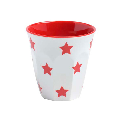 Jab Red Stars On White Espresso Cup 70mm 200ml (Box of 12) - 47248