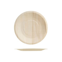 Trenton Disposable Round Plate 150mm Wide Rim, Bio Wood (Box of 100) - 475015