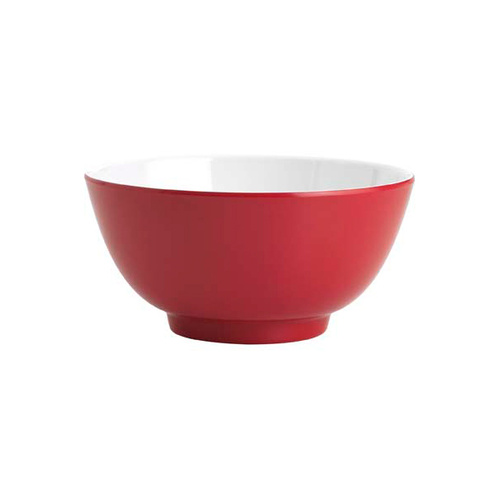 Jab Gelato - Red/White Melamine Cereal Bowl 150mm (Box of 6) - 47502