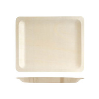 Trenton Disposable Rectangular Plate 270x220mm Bio Wood (Pack of 100) - 475127