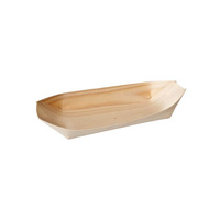 Trenton Disposable Oval Boat 145x85mm Bio Wood (Pack of 50) - 47814