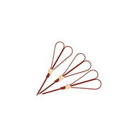 Skewer - Heart 100mm Red Bamboo (Pack of 1000) - 47980-R
