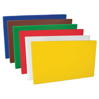 Cutting Board - 6 Pieces - 1 Each Of Blue, Brown, Green, Red, White, Yellow 530x325x20mm - Polyethylene  - 48030