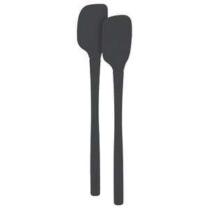 Tovolo Flex-Core All Silicone Set 2 Mini Spatula / Spoonula - Charcoal - 4843CH