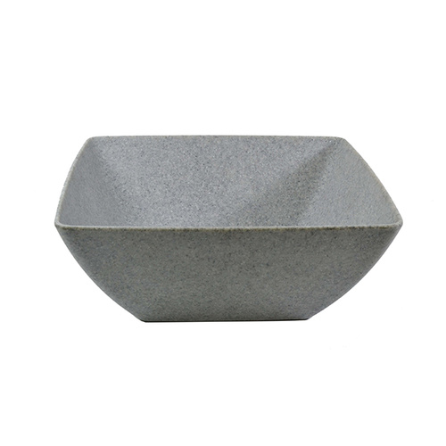 Jab Concrete Matt Square Melamine Serving Bowl 260x260x110mm - 49070-CON